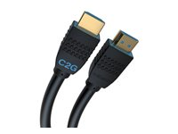C2G 20ft (6.1m) C2G Performance Series Ultra Flexible High Speed HDMI Cable - 4k 60Hz In-Wall, CMG FT4 Rated - High Speed - HDMI-kabel med Ethernet - HDMI hann til HDMI hann - 6.1 m - svart - 4 K 60 Hz (4096 x 2160) støtte, toretnings C2G10401