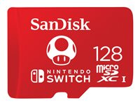 SanDisk - Flashminnekort - 128 GB - UHS-I U3 - microSDXC UHS-I - for Nintendo Switch SDSQXAO-128G-GNCZN