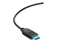 C2G 20ft (6.1m) C2G Performance Series High Speed HDMI Active Optical Cable (AOC) - 4K 60Hz Plenum Rated - High Speed - HDMI-kabel - HDMI hann til HDMI, 24 pin USB-C - 6.1 m - svart - plenum, Active Optical Cable (AOC), 4K 60Hz støtte C2G41481