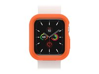 OtterBox EXO EDGE - Støtfanger for smartarmåndsur - polykarbonat, TPE - lys soloransje - glatt design - for Apple Watch (44 mm) 77-81219