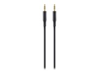 Belkin AUX Cable - Lydkabel - mini-phone stereo 3.5 mm hann til mini-phone stereo 3.5 mm hann - 1 m - dobbeltisolert F3Y117BT1M