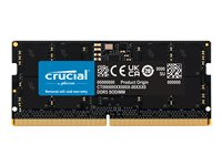 Crucial - DDR5 - modul - 16 GB - SO DIMM 262-pin - 4800 MHz / PC5-38400 - CL40 - 1.1 V - ikke-bufret - ikke-ECC CT16G48C40S5