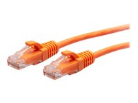 C2G 1ft (0.3m) Cat6a Snagless Unshielded (UTP) Slim Ethernet Network Patch Cable - Orange - Koblingskabel - RJ-45 (hann) til RJ-45 (hann) - 30 cm - 4.8 mm - UTP - CAT 6a - uten hindringer, formstøpt - oransje C2G30174