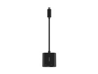 Belkin - nettverksadapter - USB-C - Gigabit Ethernet x 1 + USB-C (bare strøm) x 1 INC019BTBK