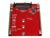 StarTech.com M.2. PCI-e NVMe to U.2 (SFF-8639) Adapter - Not Compatible with SATA Drives or SAS Controllers - For M.2 PCIe NVMe SSDs - PCIe M.2 Drive to U.2 Host Adapter - M2 SSD Converter (U2M2E125) - Grensesnittsadapter - M.2 - M.2 Card - U.2 - rød U2M2E125