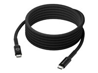 dbramante1928 IT - USB-kabel - 24 pin USB-C (hann) til 24 pin USB-C (hann) - 3 m - USB Power Delivery (100 W), flettet kabel - svart CB30CCBL7236