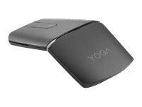 Lenovo Yoga Mouse with Laser Presenter - Mus / fjernkontroll - optisk - 4 knapper - trådløs - 2.4 GHz, Bluetooth 5.0 - USB trådløs mottaker - jerngrå 4Y50U59628