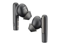 Poly Voyager Free 60 UC - True wireless-hodetelefoner med mikrofon - i øret - Bluetooth - aktiv støydemping - USB-C via Bluetooth-adapter - karbon sort - Zoom Certified 7Y8H4AA