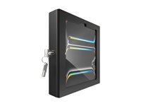 Compulocks iPad Pro M4 11" (2024), Apex Secured Enclosure Wall Mount - Innhegning - for nettbrett - glassmontering, plass - låsbar - høyverdig aluminium - svart - skjermstørrelse: 11" - monteringsgrensesnitt: 100 x 100 mm - veggmonterbar - for Apple 11-inch iPad Pro (M4) 11PAPX4B