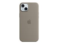 Apple - Baksidedeksel for mobiltelefon - MagSafe-samsvar - silikon - leire - for iPhone 15 Plus MXQU3ZM/A