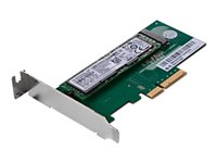 Lenovo ThinkStation M.2 SSD Adapter - Grensesnittsadapter - M.2 - M.2 Card - lav profil - PCIe 3.0 x4 - for ThinkCentre M75t Gen 2; ThinkStation P310; P320; P330; P330 Gen 2; P340; P350; P410 4XH0L08579