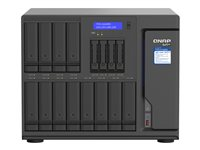 QNAP TVS-H1688X - NAS-server - 16 brønner - SATA 6Gb/s - RAID 0, 1, 5, 6, 10, 50, JBOD, 5 hot spare, 6 hot spare, 60, 10 hot spare, RAID TP - RAM 32 GB - Gigabit Ethernet / 2.5 Gigabit Ethernet / 10 Gigabit Ethernet - iSCSI støtte TVS-H1688X-W1250-32G