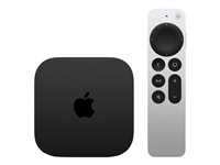 Apple TV 4K (Wi-Fi + Ethernet) - 3. generasjon - AV-spiller - 128 GB - 4K UHD (2160p) - 60 fps - HDR MN893HY/A