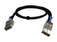 QNAP CAB-PCIE10M-8644-8X - SAS ekstern kabel - 36 pin 8 x SFF-8644 (hann) til 36 pin 8 x SFF-8644 (hann) - 1 m - svart CAB-PCIE10M-8644-8X