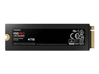 Samsung 990 PRO MZ-V9P4T0GW - SSD - kryptert - 4 TB - intern - M.2 2280 - PCIe 4.0 x4 (NVMe) - 256-bit AES - TCG Opal Encryption 2.0 - integrert kjøle MZ-V9P4T0GW