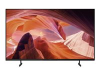Sony Bravia Professional Displays FWD-50X80L - 50" Diagonalklasse (49.5" synlig) - X80L Series LED-bakgrunnsbelyst LCD-skjerm - med TV-kanalvelger - intelligent skilting - Smart TV - Google TV - 4K UHD (2160p) 3840 x 2160 - HDR - rammeblinking, Direct LED - svart FWD-50X80L